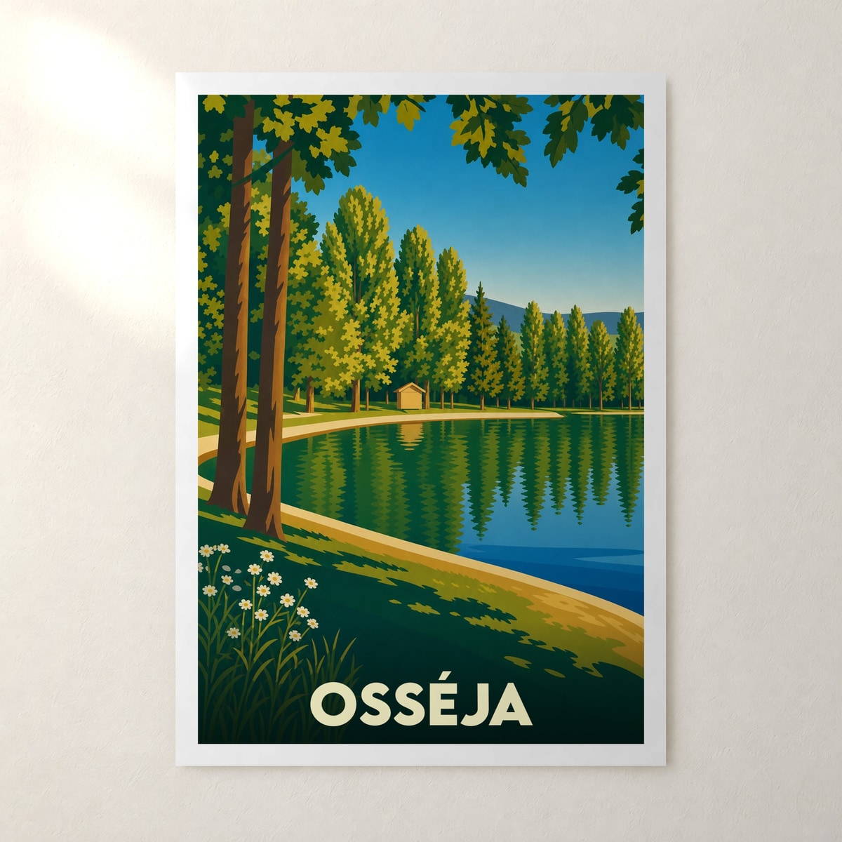 Affiche Osséja – sans cadre, accrochée au mur