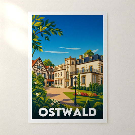 Affiche Ostwald – sans cadre, accrochée au mur