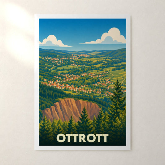 Affiche Ottrott – sans cadre, accrochée au mur