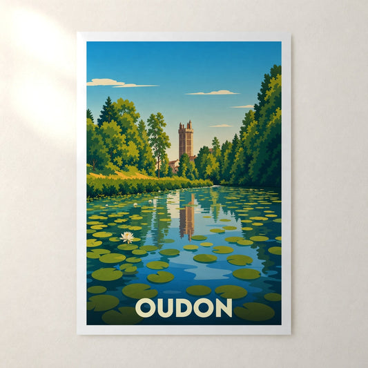 Affiche Oudon – sans cadre, accrochée au mur