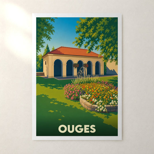 Affiche Ouges – sans cadre, accrochée au mur