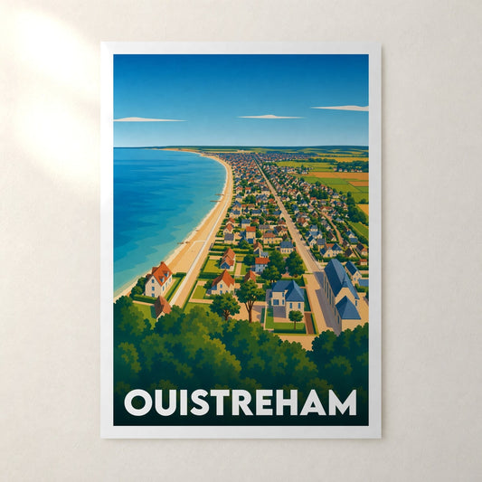 Affiche Ouistreham – sans cadre, accrochée au mur
