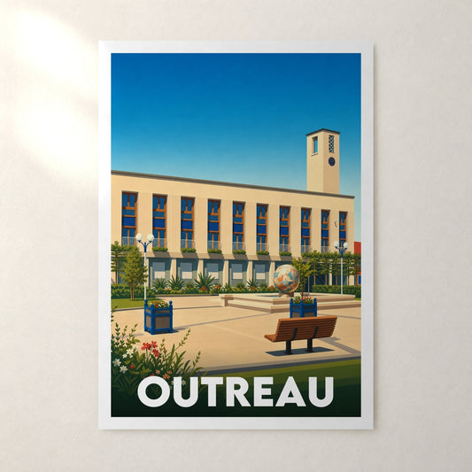 Affiche Outreau – sans cadre, accrochée au mur