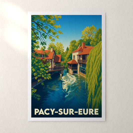 Affiche Pacy-sur-Eure – sans cadre, accrochée au mur