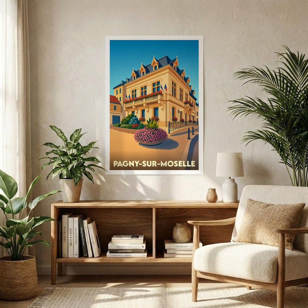 Affiche A1 (59,4 x 84,1 cm) Sans cadre souvenir de Pagny-sur-Moselle