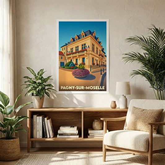 Affiche A1 (59,4 x 84,1 cm) Sans cadre souvenir de Pagny-sur-Moselle