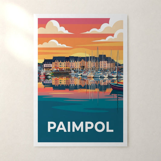 Affiche Paimpol – sans cadre, accrochée au mur