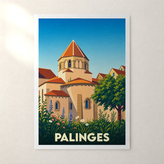 Affiche Palinges – sans cadre, accrochée au mur