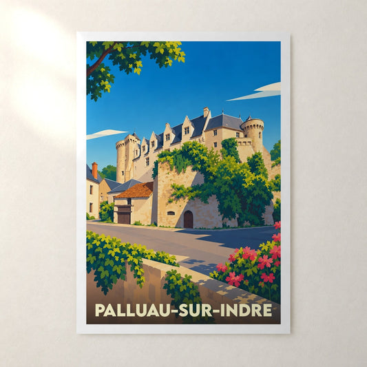 Affiche Palluau-sur-Indre – sans cadre, accrochée au mur