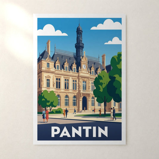 Affiche Pantin – sans cadre, accrochée au mur