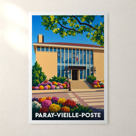 Affiche Paray-Vieille-Poste – sans cadre, accrochée au mur