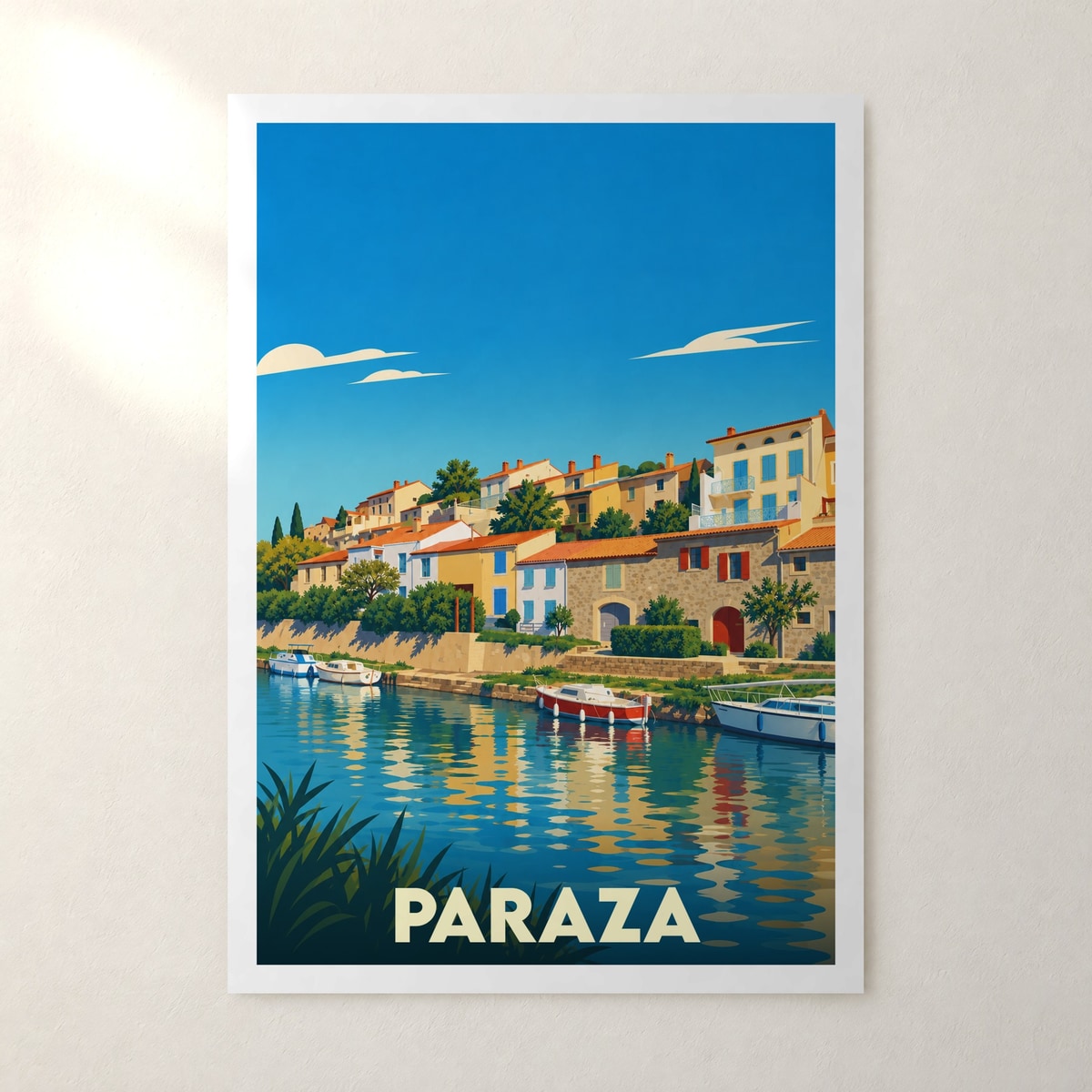 Affiche Paraza – sans cadre, accrochée au mur