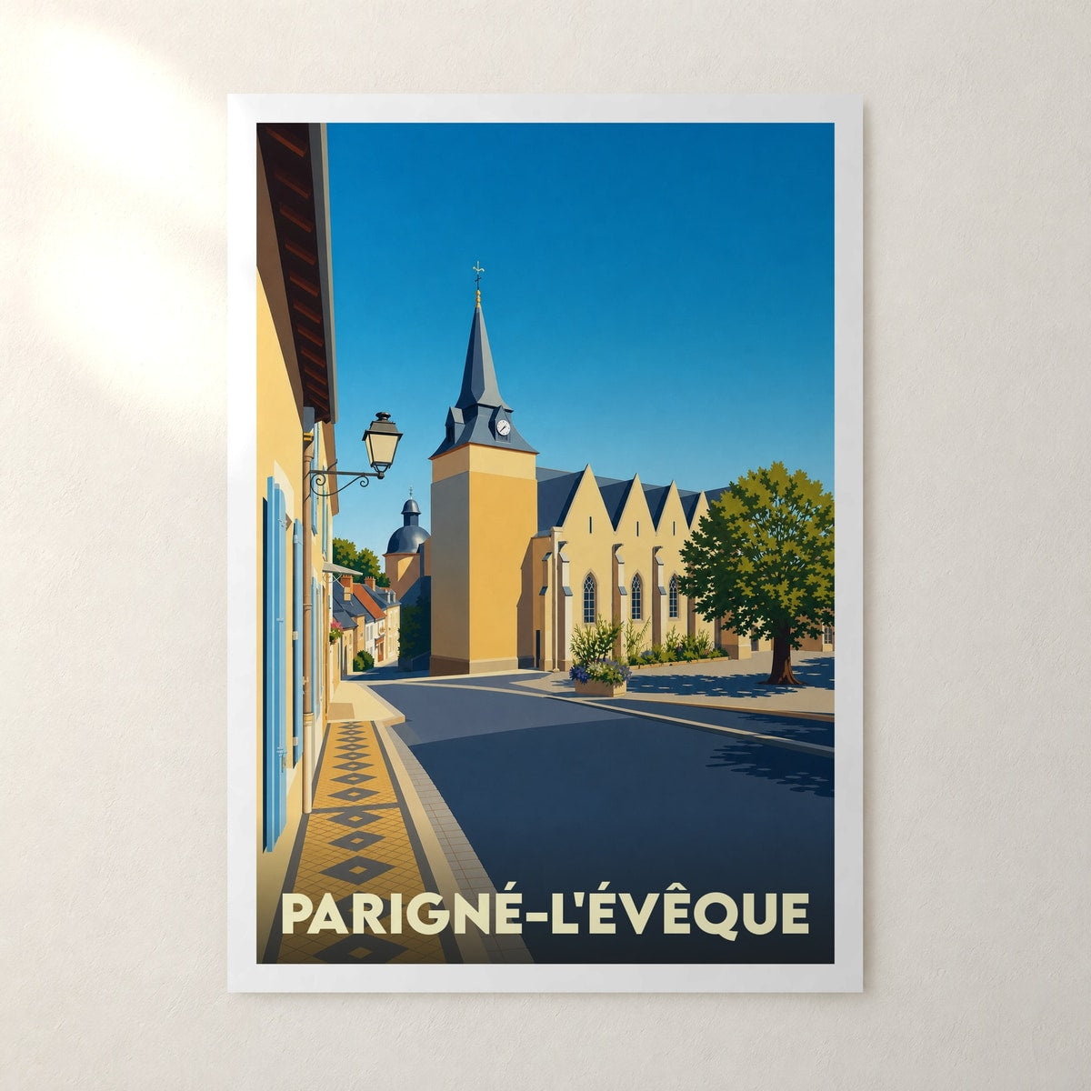 Affiche Parigné-l'Évêque – sans cadre, accrochée au mur