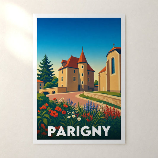 Affiche Parigny – sans cadre, accrochée au mur