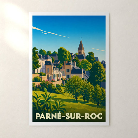 Affiche Parné-sur-Roc – sans cadre, accrochée au mur