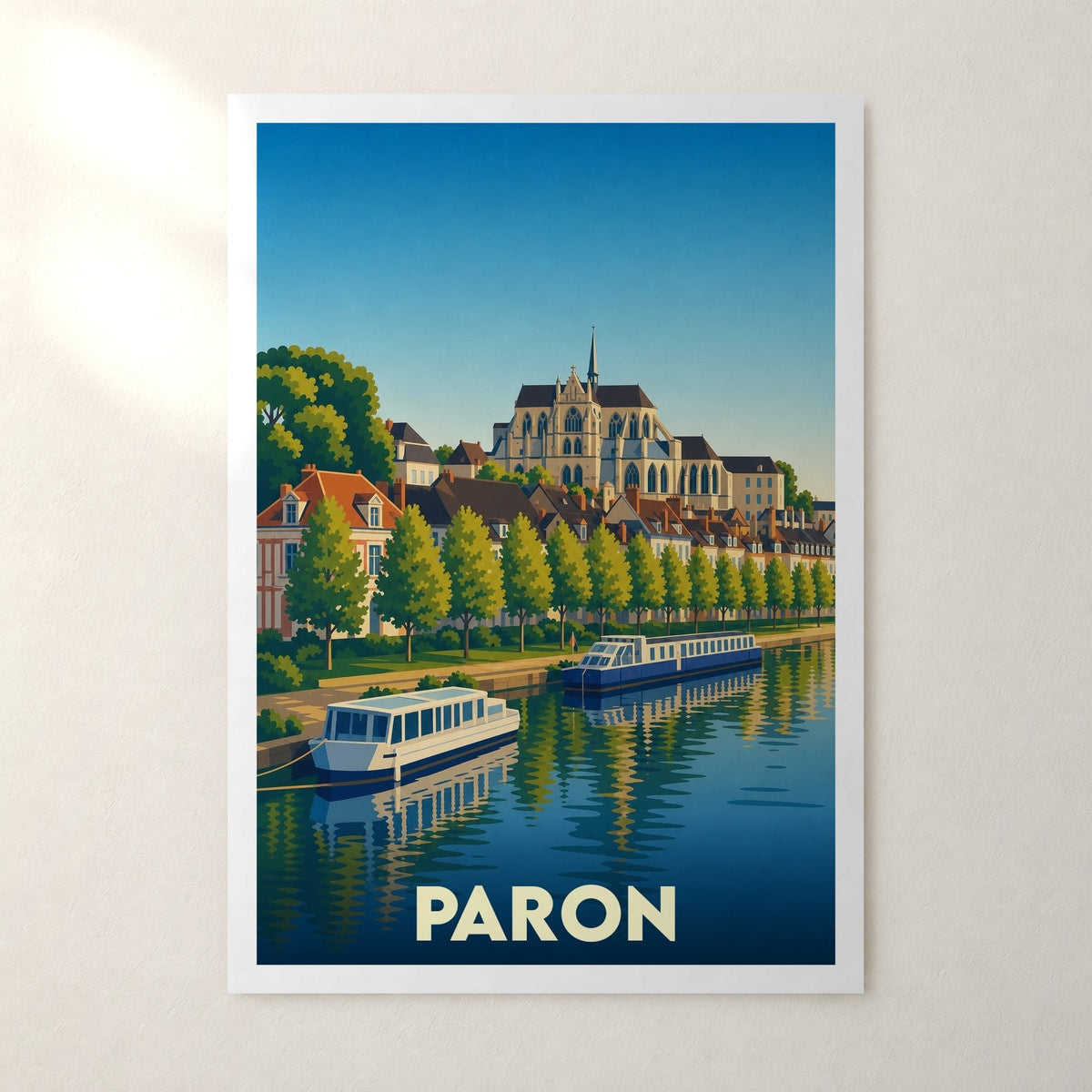Affiche Paron – sans cadre, accrochée au mur