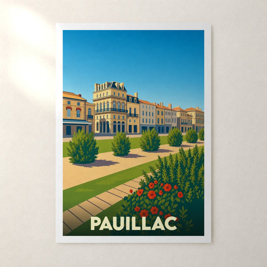 Affiche Pauillac – sans cadre, accrochée au mur
