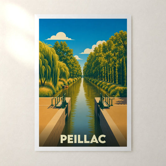 Affiche Peillac – sans cadre, accrochée au mur