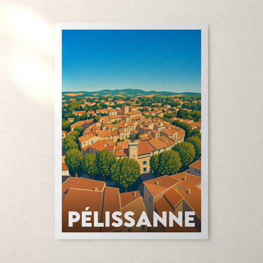 Affiche Pélissanne – sans cadre, accrochée au mur