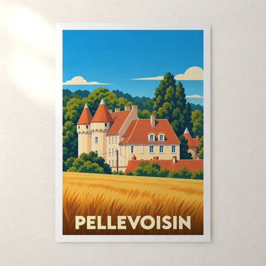 Affiche Pellevoisin – sans cadre, accrochée au mur