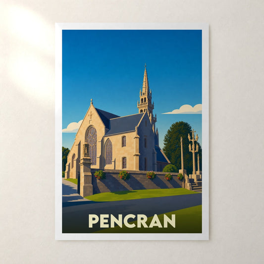 Affiche Pencran – sans cadre, accrochée au mur