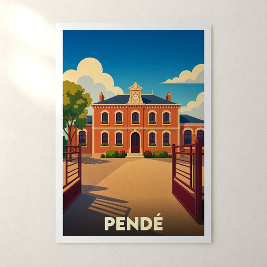 Affiche Pendé – sans cadre, accrochée au mur