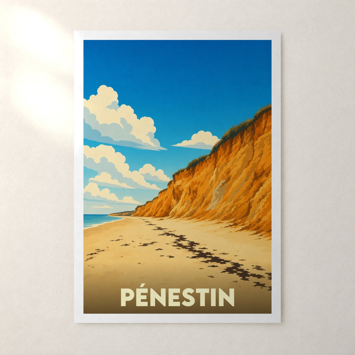 Affiche Pénestin – sans cadre, accrochée au mur