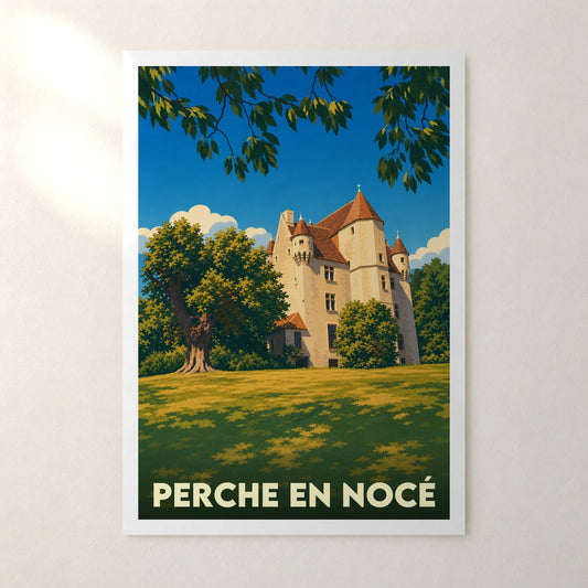 Affiche Perche en Nocé – sans cadre, accrochée au mur