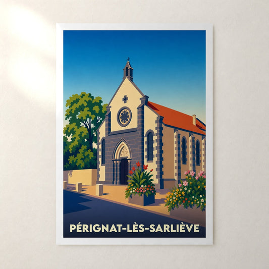 Affiche Pérignat-lès-Sarliève – sans cadre, accrochée au mur