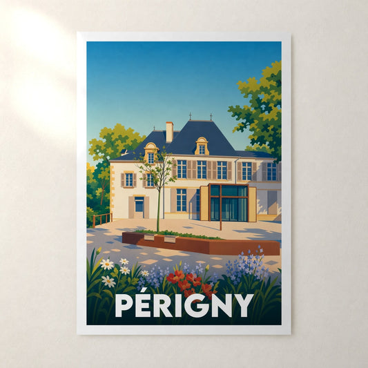 Affiche Périgny – sans cadre, accrochée au mur