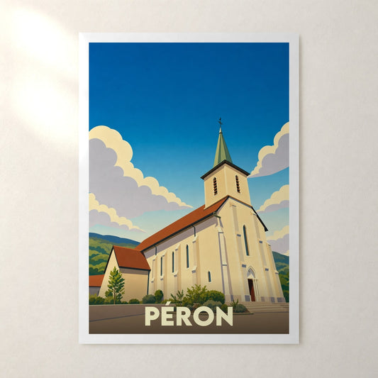 Affiche Péron – sans cadre, accrochée au mur