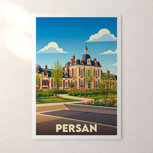Affiche Persan – sans cadre, accrochée au mur