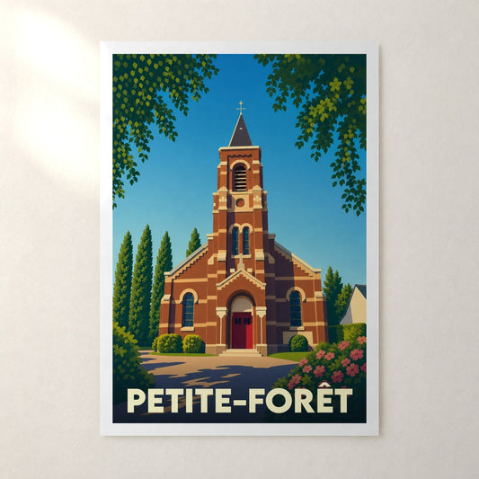 Affiche Petite-Forêt – sans cadre, accrochée au mur