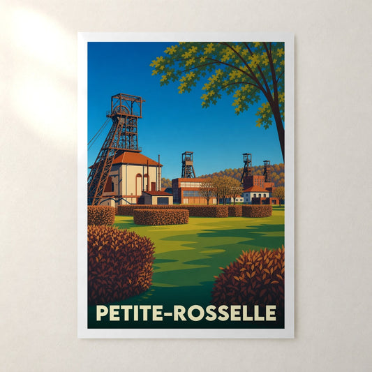 Affiche Petite-Rosselle – sans cadre, accrochée au mur