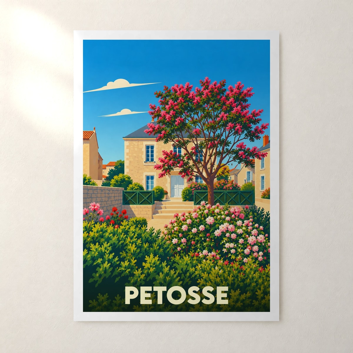 Affiche Petosse – sans cadre, accrochée au mur