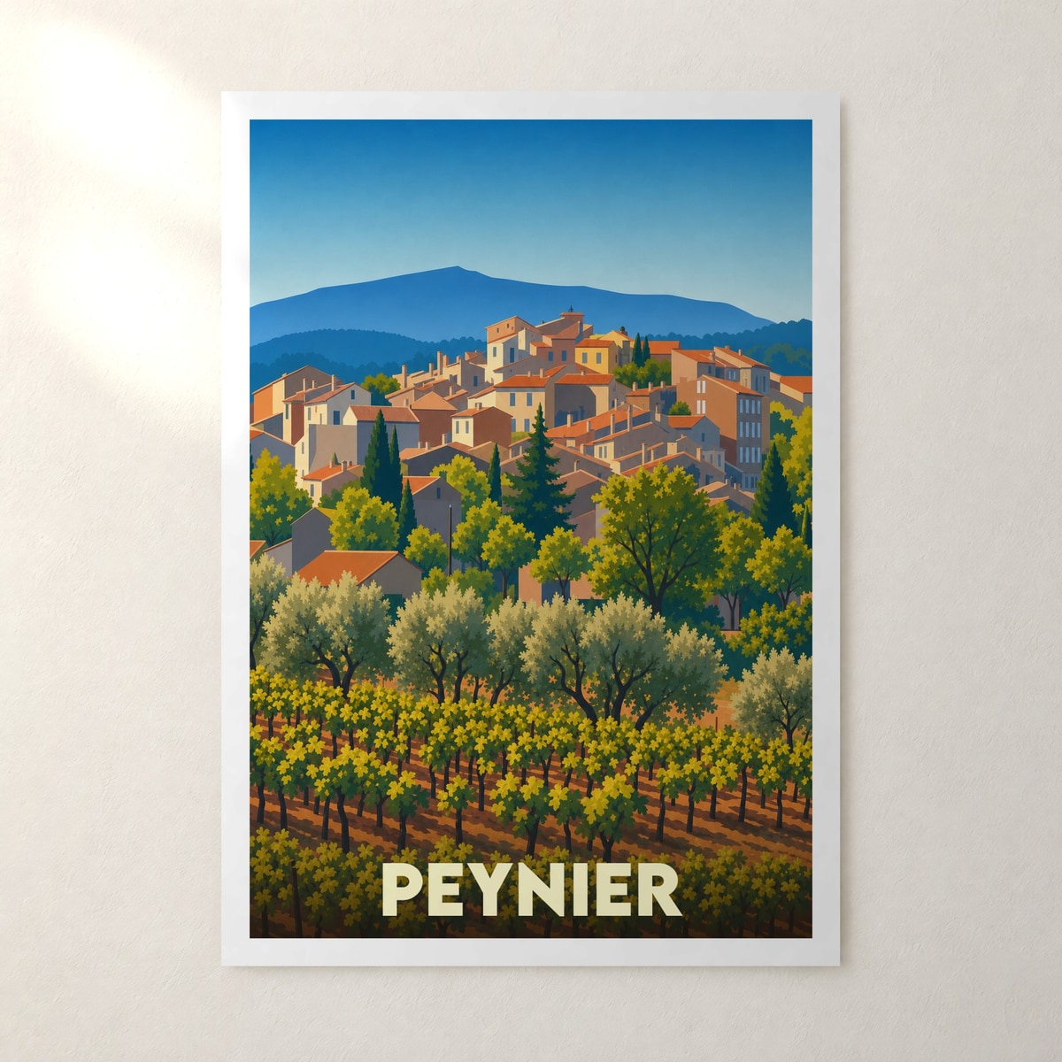 Affiche Peynier – sans cadre, accrochée au mur