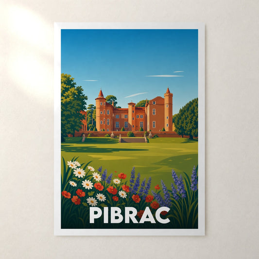 Affiche Pibrac – sans cadre, accrochée au mur