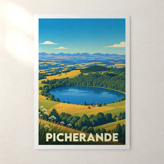 Affiche Picherande – sans cadre, accrochée au mur