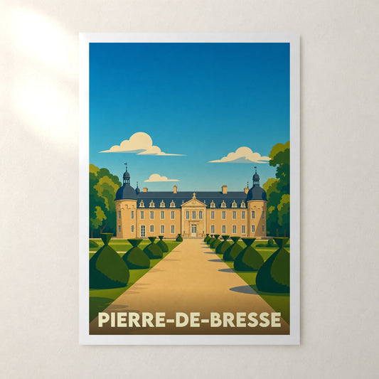 Affiche Pierre-de-Bresse – sans cadre, accrochée au mur