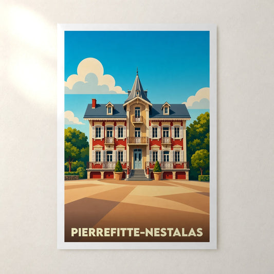 Affiche Pierrefitte-Nestalas – sans cadre, accrochée au mur