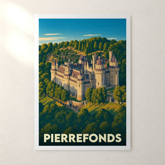 Affiche Pierrefonds – sans cadre, accrochée au mur