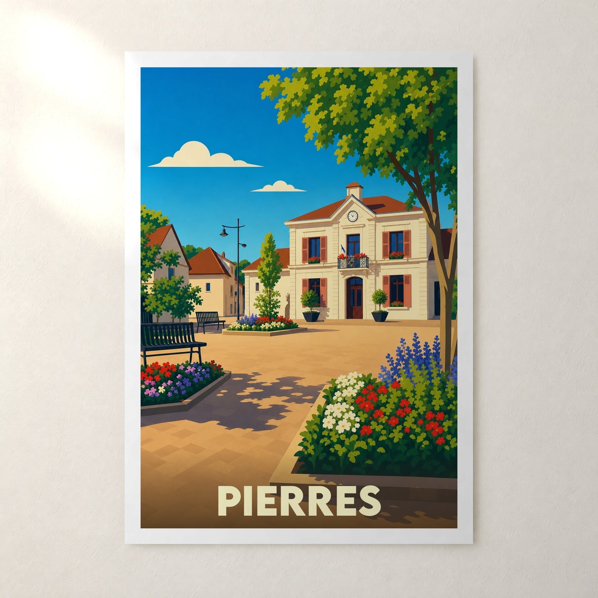 Affiche Pierres – sans cadre, accrochée au mur