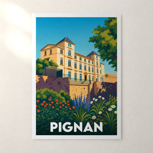 Affiche Pignan – sans cadre, accrochée au mur
