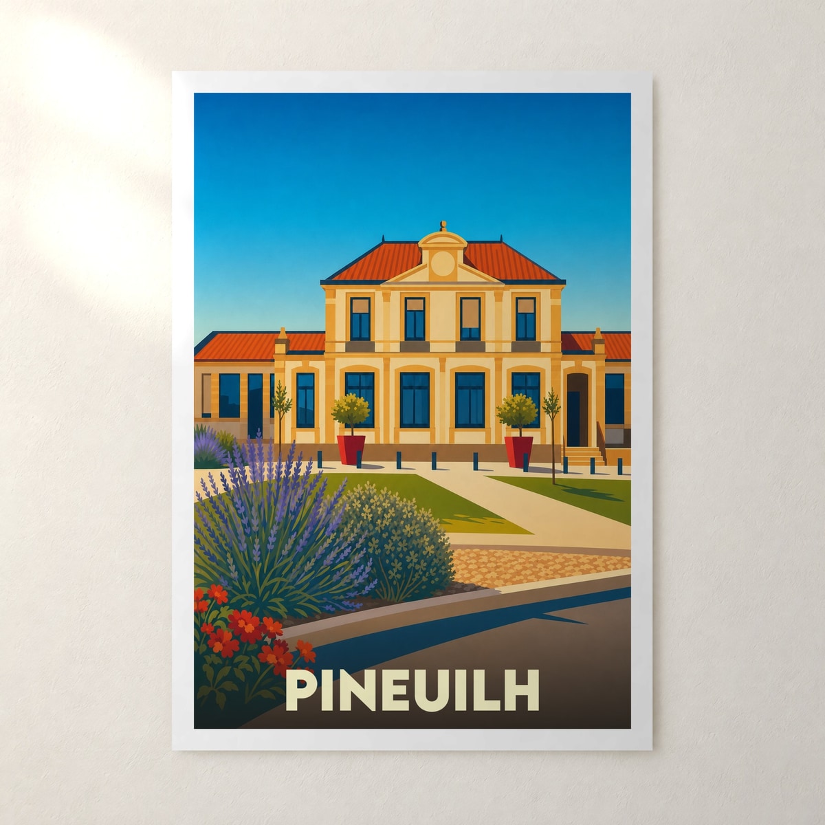 Affiche Pineuilh – sans cadre, accrochée au mur