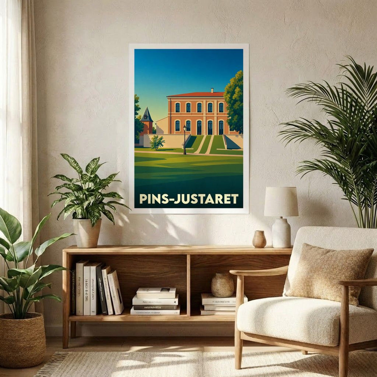 Affiche A1 (59,4 x 84,1 cm) Sans cadre souvenir de Pins-Justaret