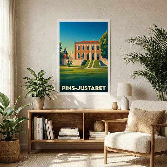 Affiche A1 (59,4 x 84,1 cm) Sans cadre souvenir de Pins-Justaret
