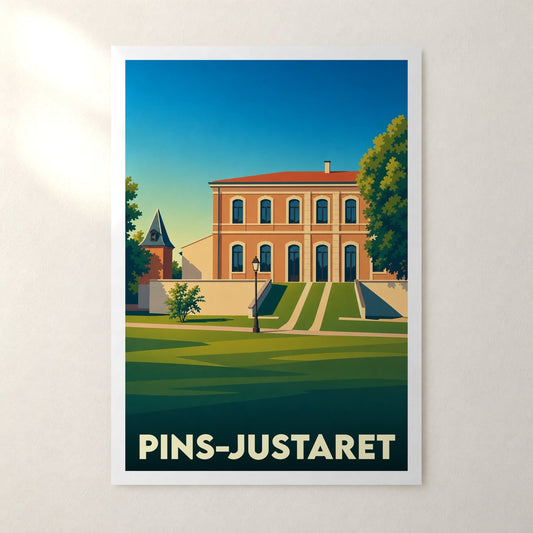 Affiche Pins-Justaret – sans cadre, accrochée au mur