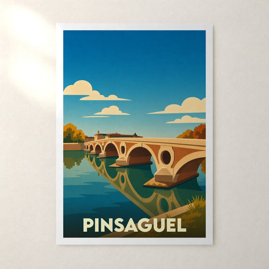 Affiche Pinsaguel – sans cadre, accrochée au mur