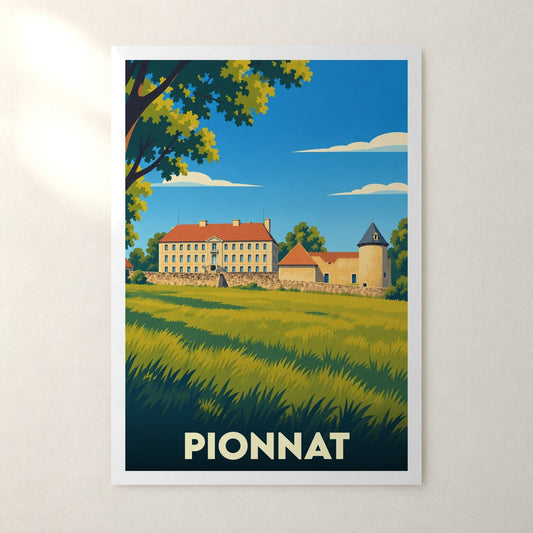 Affiche Pionnat – sans cadre, accrochée au mur