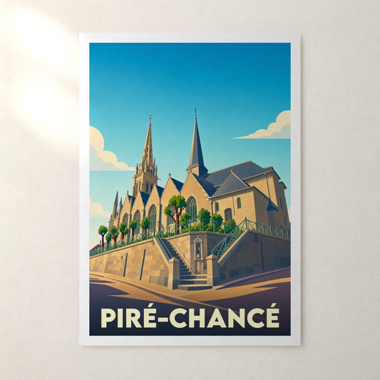 Affiche Piré-Chancé – sans cadre, accrochée au mur